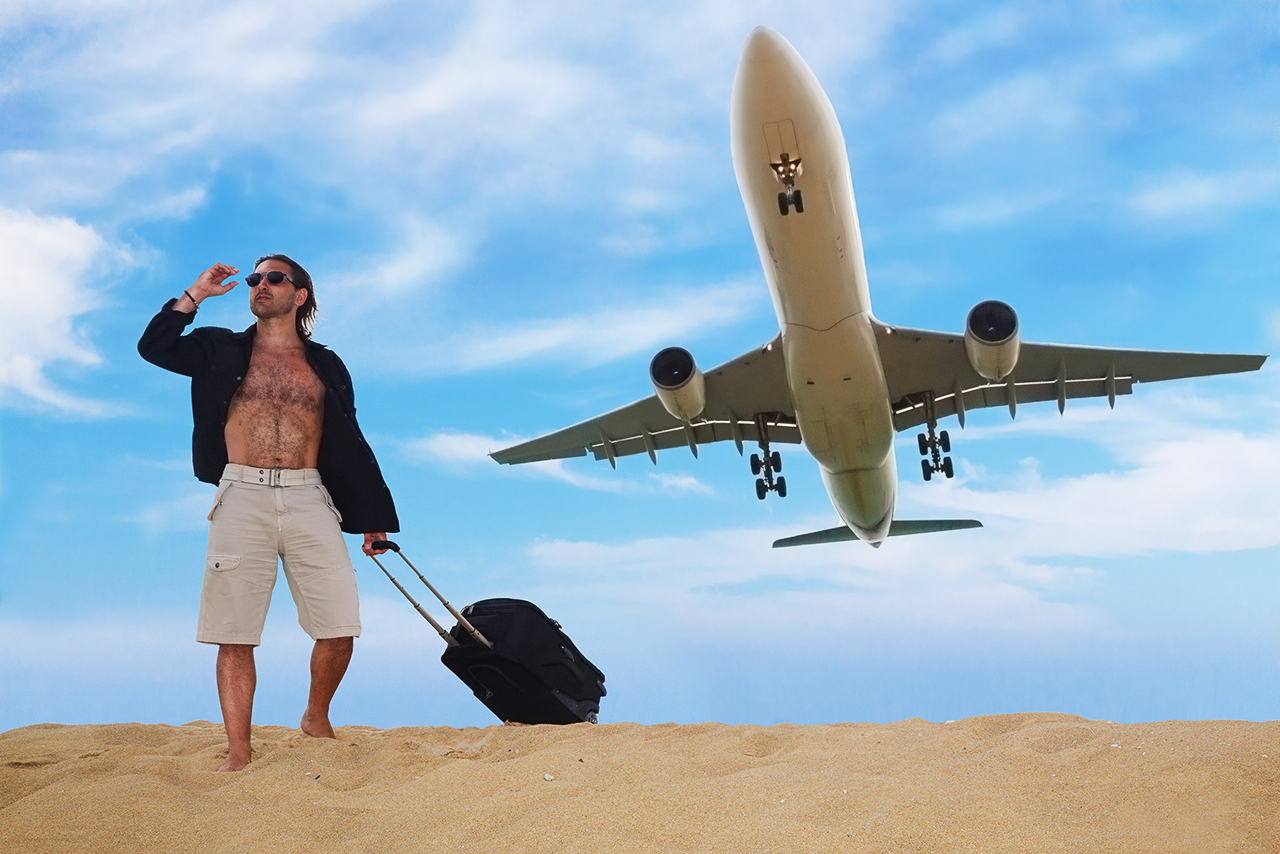 Go to Africa by plane picture
